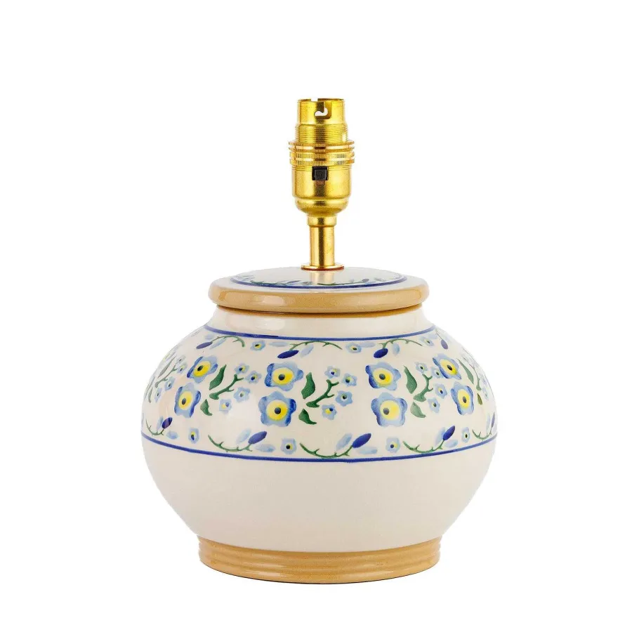 Lamps<Nicholas Mosse 5" Lamp Forget Me Not Base Only
