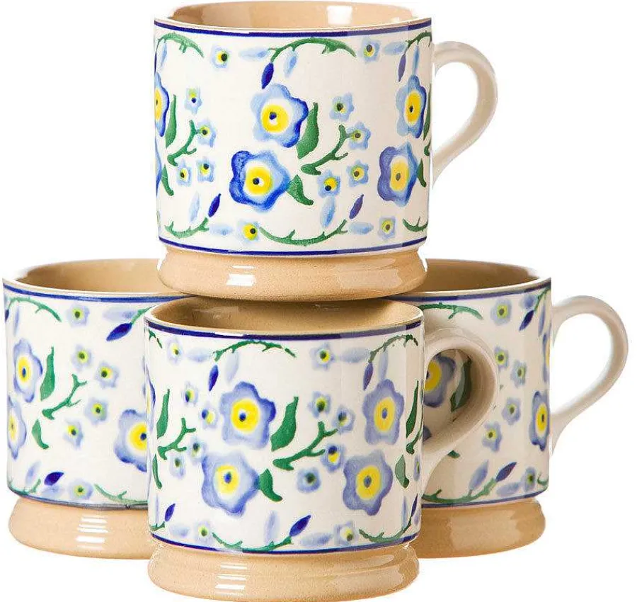 Special Event Gifts<Nicholas Mosse 4 Small Mugs Forget Me Not