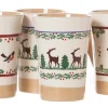 Christmas<Nicholas Mosse 2 Tall Mugs Reindeer & 2 Tall Mugs Winter Robin