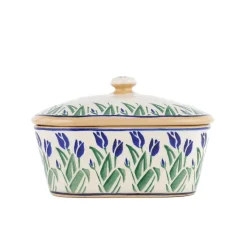 Serving Accessories<Nicholas Mosse Covered Butterdish Blue Blooms