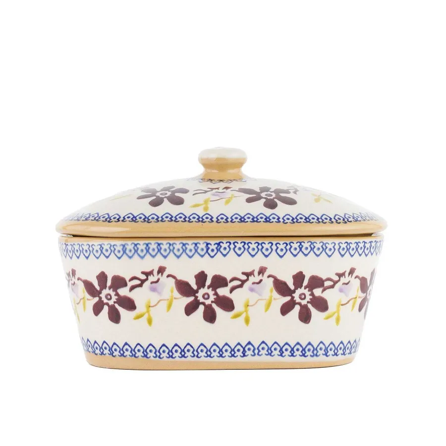 Clematis<Nicholas Mosse Covered Butterdish Clematis