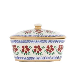 Christmas<Nicholas Mosse Covered Butterdish Old Rose