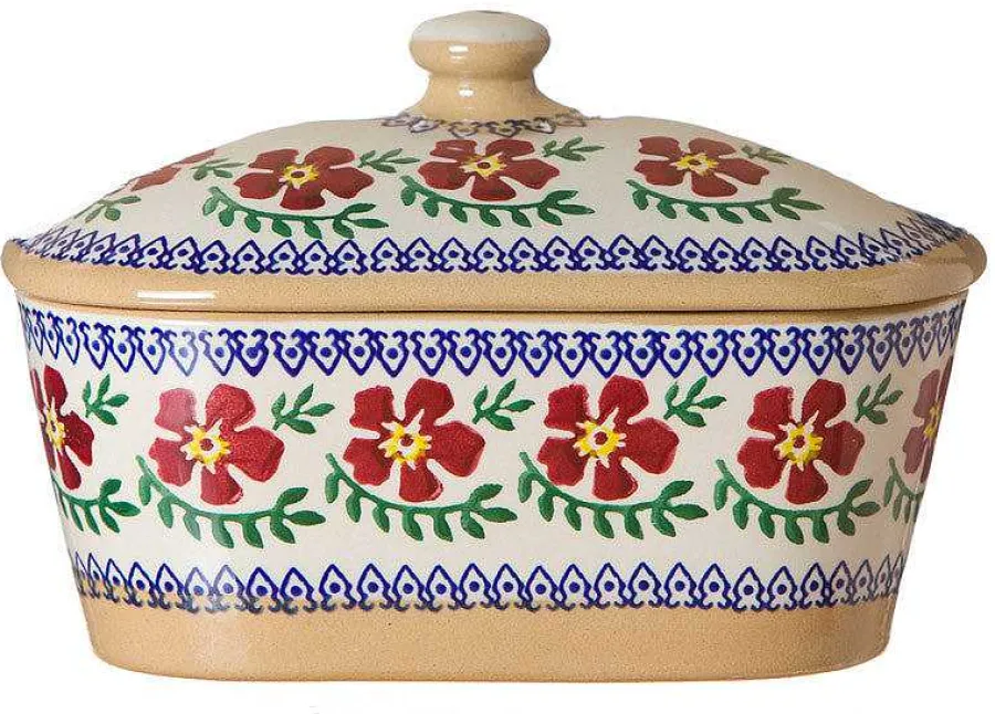 Old Rose<Nicholas Mosse Covered Butterdish Old Rose