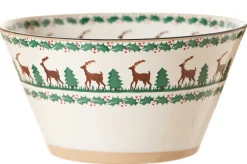 Bowls<Nicholas Mosse Large Angled Bowl Reindeer