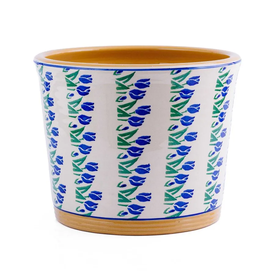 Easter<Nicholas Mosse Large Cache Pot Indoor Blue Blooms