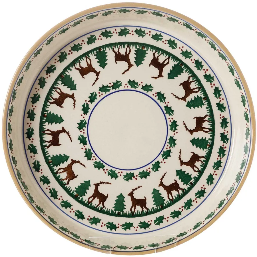 Oven Friendly Dishes<Nicholas Mosse Large Quiche Dish Reindeer