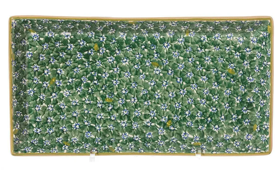 Tea Fanatic'S Gifts<Nicholas Mosse Large Rectangle Plate Lawn Green