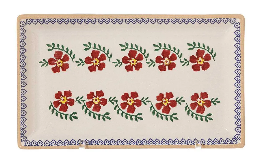 Plates<Nicholas Mosse Large Rectangle Plate Old Rose