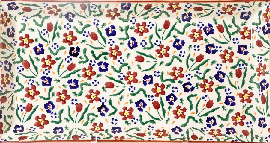 Plates<Nicholas Mosse Large Rectangle Plate Wild Flower Meadow