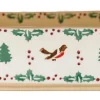 Food Lover'S Gifts<Nicholas Mosse Large Rectangular Oven Dish Winter Robin