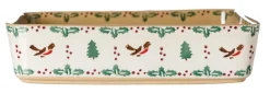 Food Lover'S Gifts<Nicholas Mosse Large Rectangular Oven Dish Winter Robin