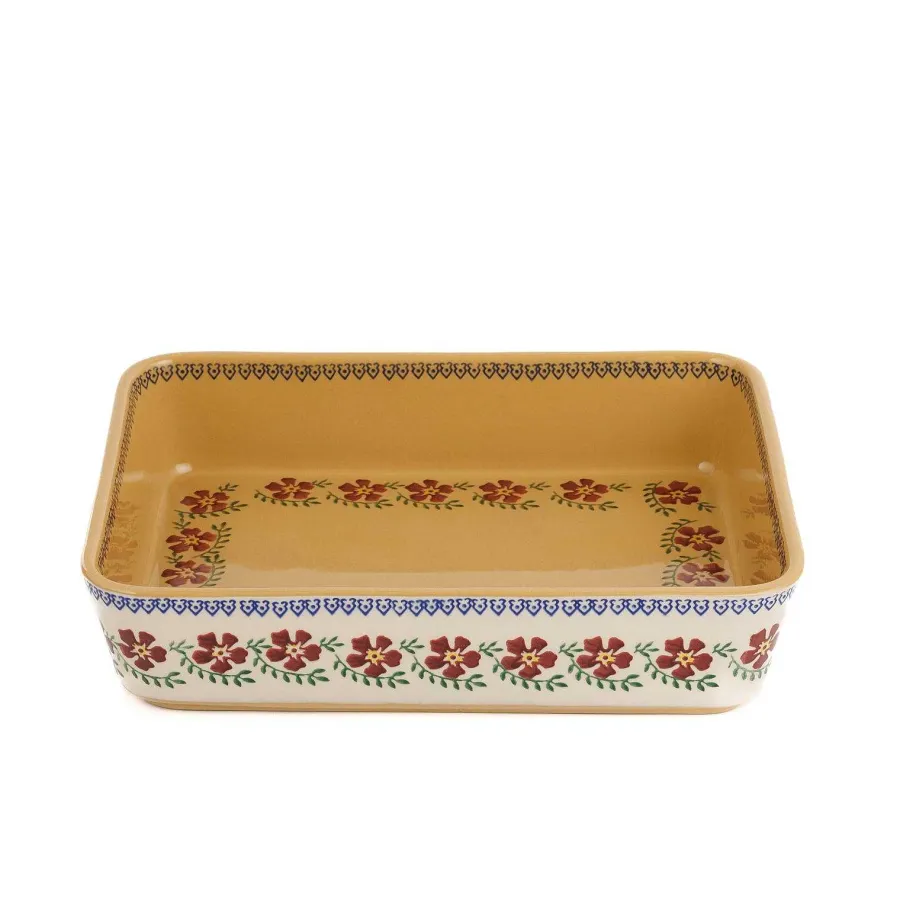 Oven Friendly Dishes<Nicholas Mosse Large Rectangular Oven Dish Old Rose