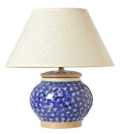 Lamps<Nicholas Mosse Lawn Dark Blue 5" Lamp Base