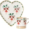 Valentine'S Day<Nicholas Mosse Medium Heart Plate And Small Mug Fuchsia