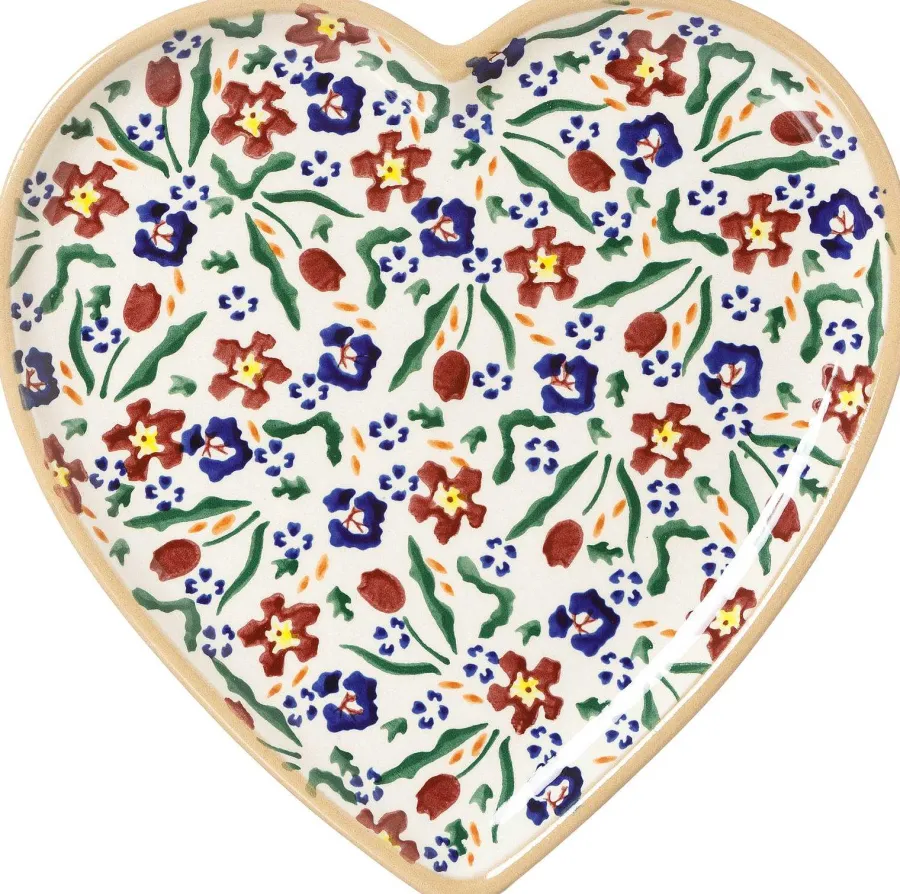 Wild Flower Meadow<Nicholas Mosse Medium Heart Plate And Small Mug Wild Flower Meadow