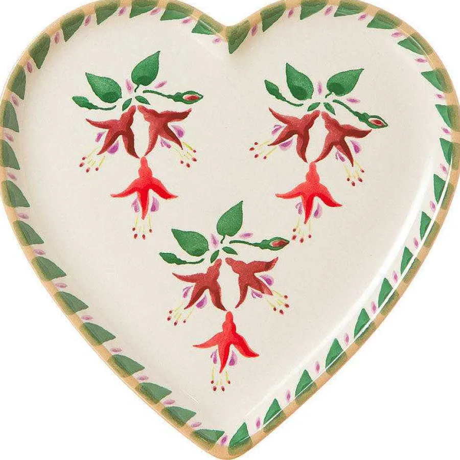 Mother'S Day<Nicholas Mosse Medium Heart Plate Fuchsia