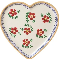 Plates<Nicholas Mosse Medium Heart Plate Old Rose
