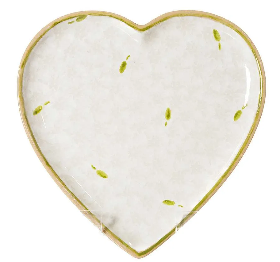 Plates<Nicholas Mosse Medium Heart Plate White Lawn