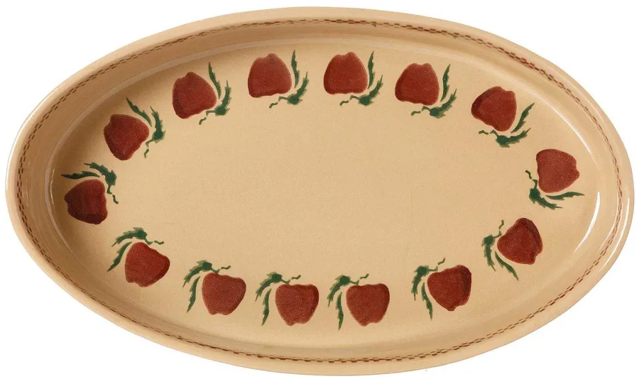 Oven Friendly Dishes<Nicholas Mosse Medium Oval Oven Dish Apple