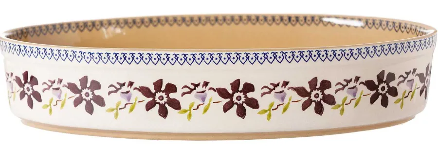 Food Lover'S Gifts<Nicholas Mosse Medium Oval Oven Dish Clematis