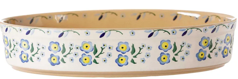 Food Lover'S Gifts<Nicholas Mosse Medium Oval Oven Dish Forget Me Not