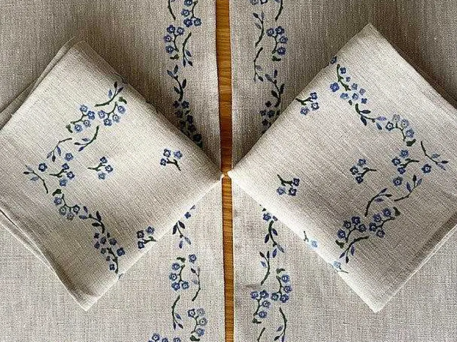 Forget Me Not<Nicholas Mosse Napkin Forget Me Not Linen