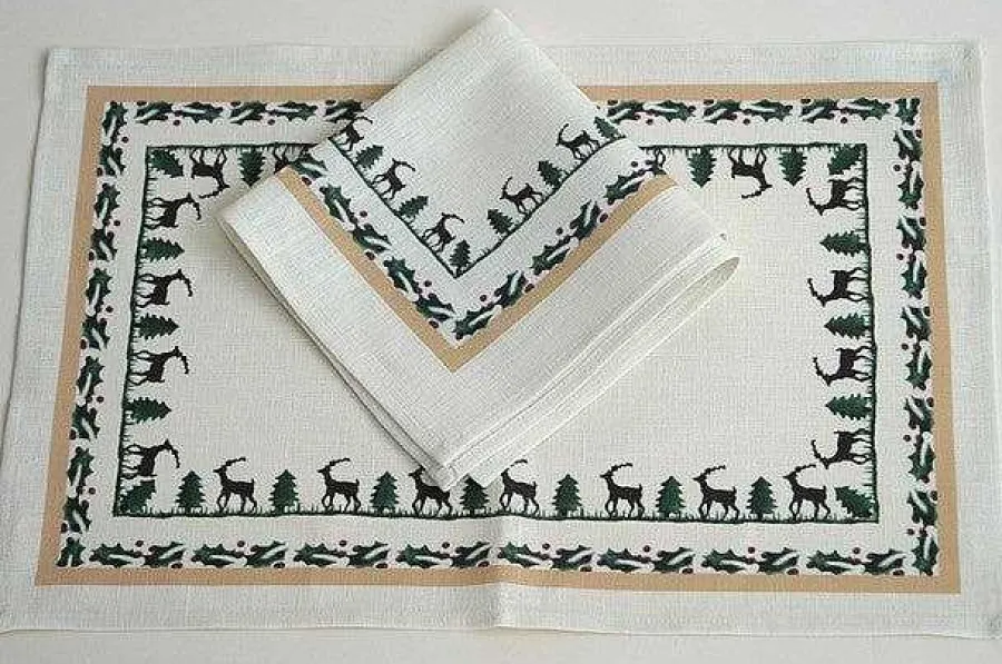 Reindeer<Nicholas Mosse Napkin Reindeer Linen