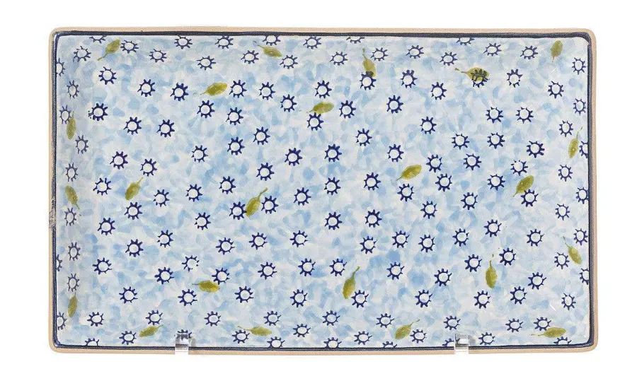 Plates<Nicholas Mosse Nest Of 3 Rectangle Dishes Lawn Light Blue