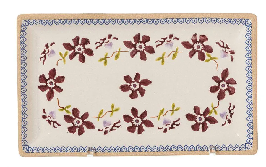 Mother'S Day<Nicholas Mosse Nest Of 3 Rectangle Dishes Clematis
