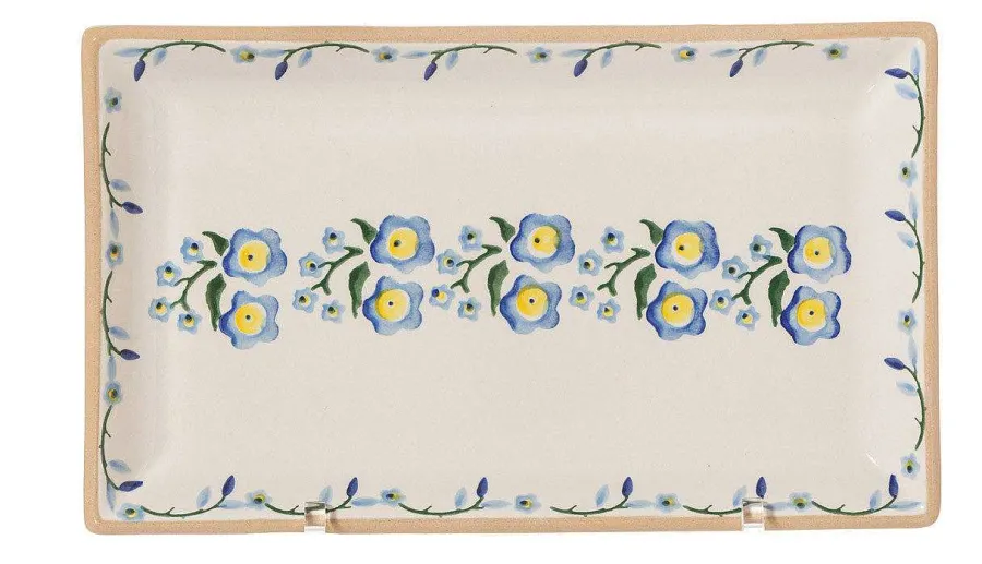 Gift Sets<Nicholas Mosse Nest Of 3 Rectangle Dishes Forget Me Not