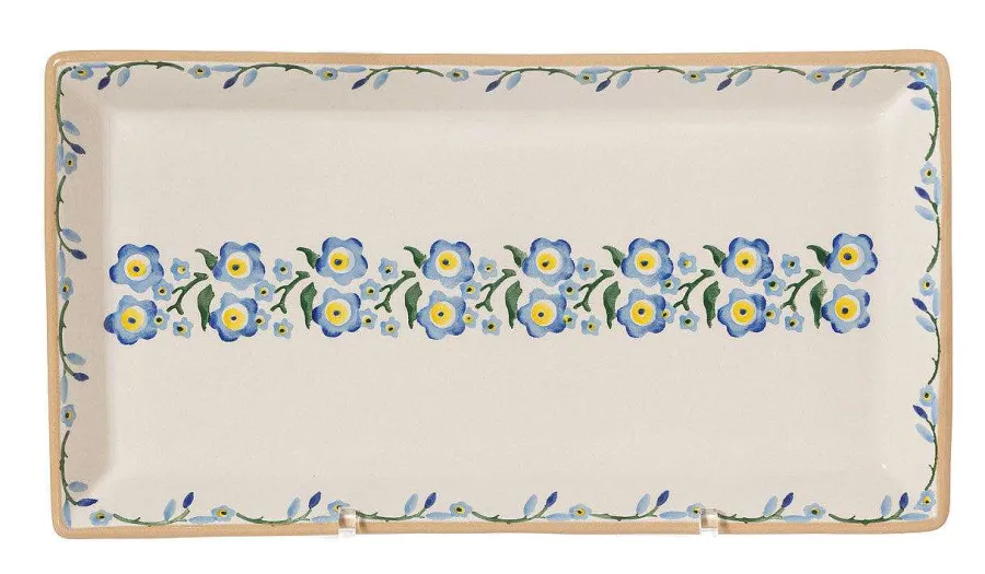 Gift Sets<Nicholas Mosse Nest Of 3 Rectangle Dishes Forget Me Not