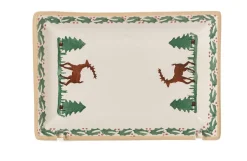 Reindeer<Nicholas Mosse Nest Of 3 Rectangle Dishes Reindeer