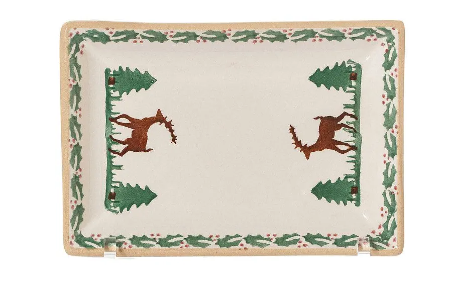 Reindeer<Nicholas Mosse Nest Of 3 Rectangle Dishes Reindeer