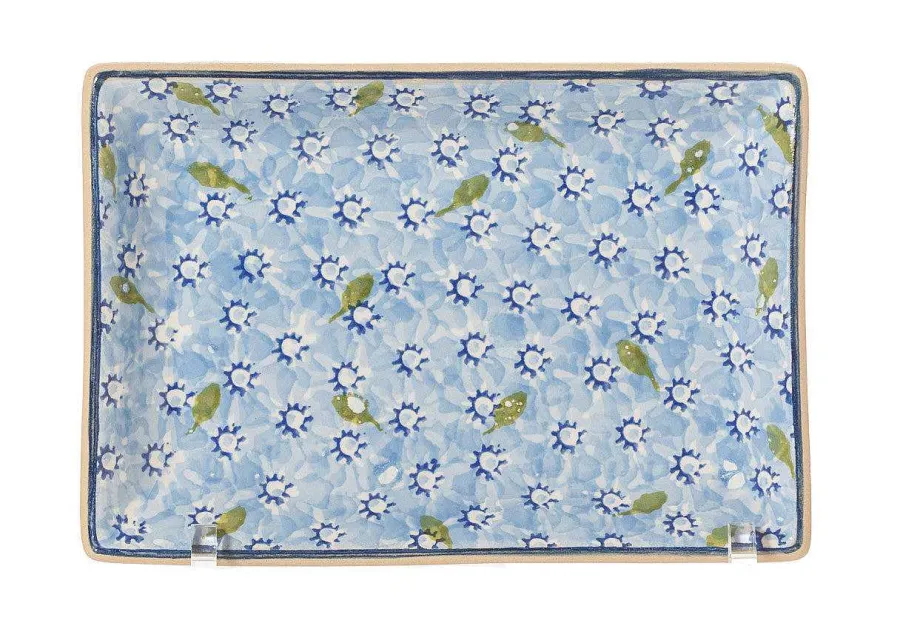 Corporate Gifts<Nicholas Mosse Nest Of 3 Rectangle Dishes Lawn Light Blue