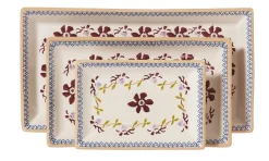 Clematis<Nicholas Mosse Nest Of 3 Rectangle Dishes Clematis