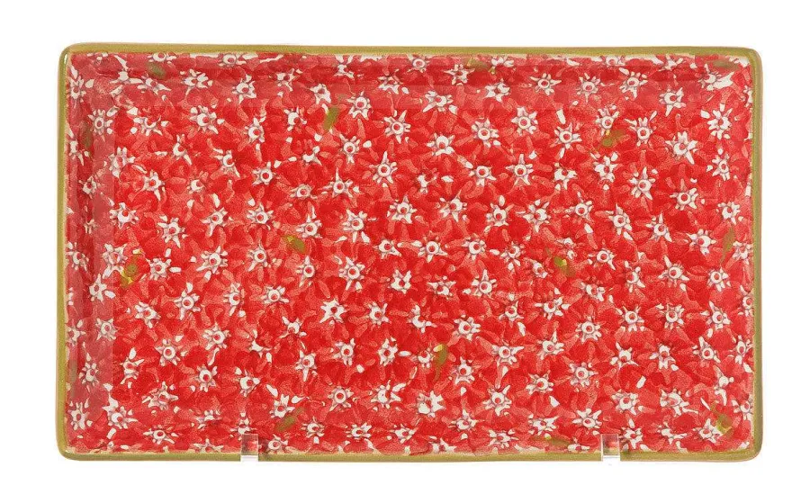 Gift Sets<Nicholas Mosse Nest Of 3 Rectangle Dishes Lawn Red