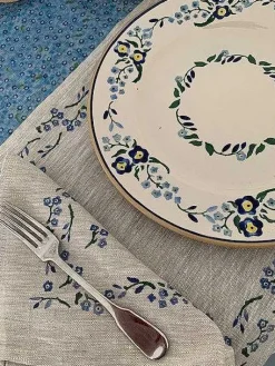 House Warming Gifts<Nicholas Mosse Placemat Forget Me Not Linen
