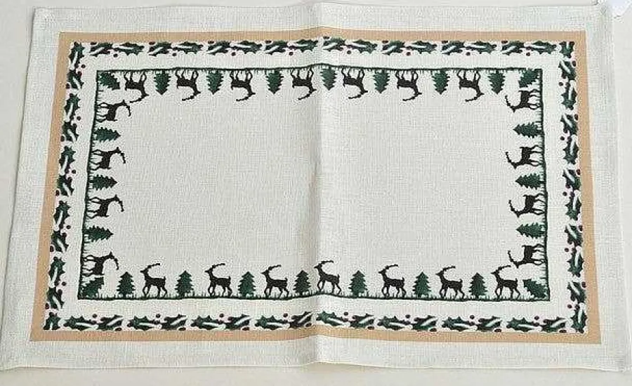 Reindeer<Nicholas Mosse Placemat Reindeer Linen