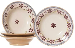 Clematis<Nicholas Mosse Set Of 4 Pasta Bowls Clematis