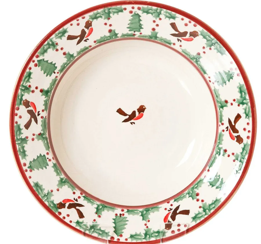 Bowls<Nicholas Mosse Set Of Four Pasta Bowls Winter Robin