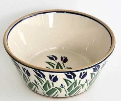 New In<Nicholas Mosse Small Angled Bowl Blue Blooms