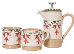 Easter<Nicholas Mosse Small Cafetiere & 2 Small Mugs Fuchsia