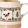 Jugs<Nicholas Mosse Small Cylinder Jug Winter Robin