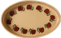 Food Lover'S Gifts<Nicholas Mosse Small Oval Oven Dish Apple