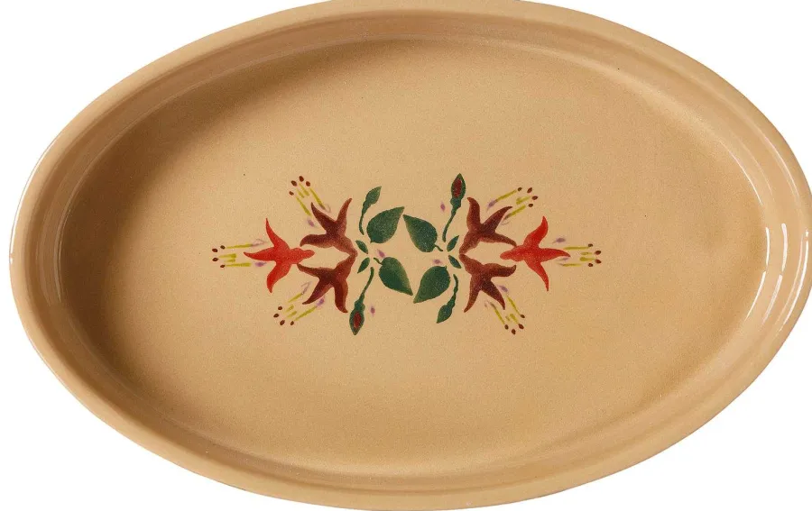 Oven Friendly Dishes<Nicholas Mosse Small Oval Oven Dish Fuchsia