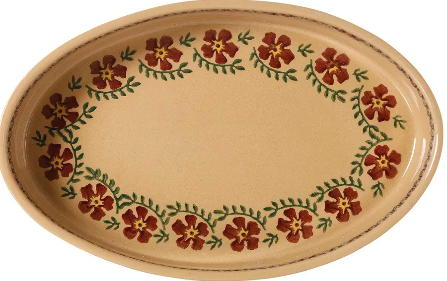Oven Friendly Dishes<Nicholas Mosse Small Oval Oven Dish Old Rose