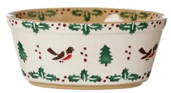 Oven Friendly Dishes<Nicholas Mosse Small Oval Pie Dish Winter Robin