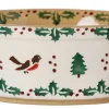 Food Lover'S Gifts<Nicholas Mosse Small Oval Pie Dish Winter Robin