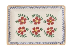 Plates<Nicholas Mosse Small Rectangle Plate Old Rose