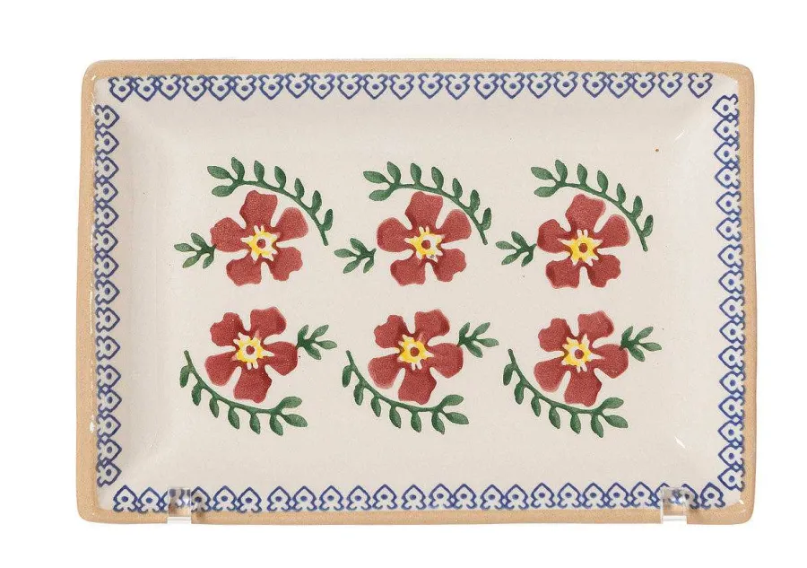 Plates<Nicholas Mosse Small Rectangle Plate Old Rose